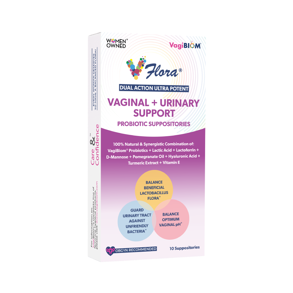 Vaginal + Urinary Support Probiotic Suppositories
