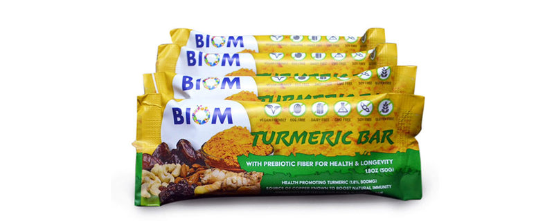 Biom Pharmaceutical Corporation Launches Biom Turmeric Bar, a Brain health Food Using its Prebiotic and Nanoemulsion Technology