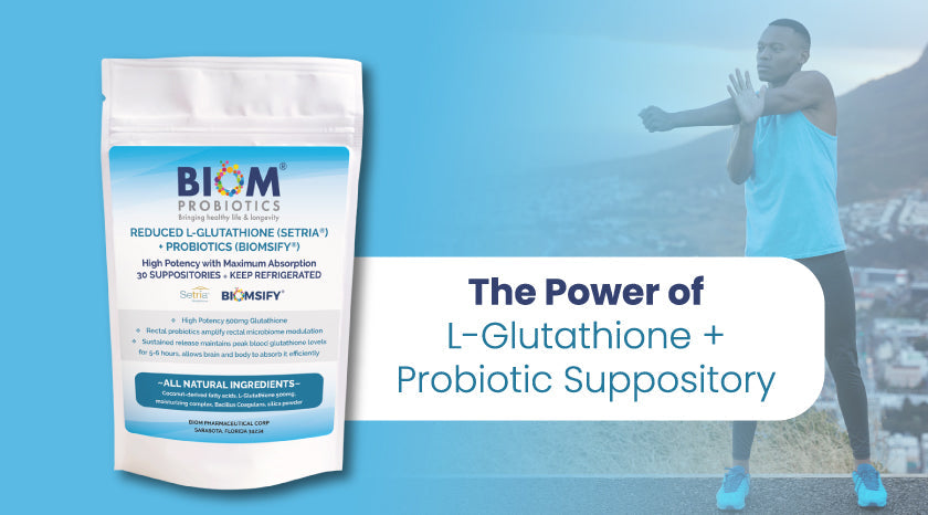 |Power of L-Glutathione + Probiotic Suppository