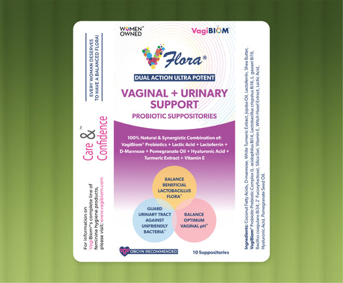 Vaginal + Urinary Support Probiotic Suppositories