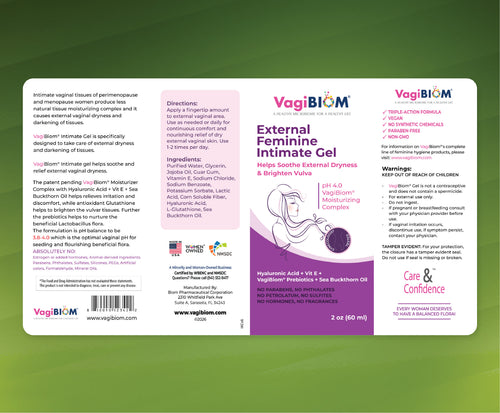 Natural External Vaginal Moisturizer Gel