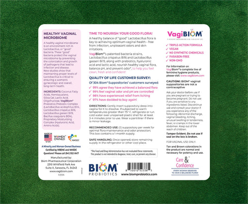 Vaginal Probiotic Suppository-Fragrance-free