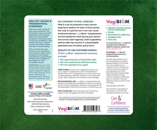 Menstrual Relief Suppositories