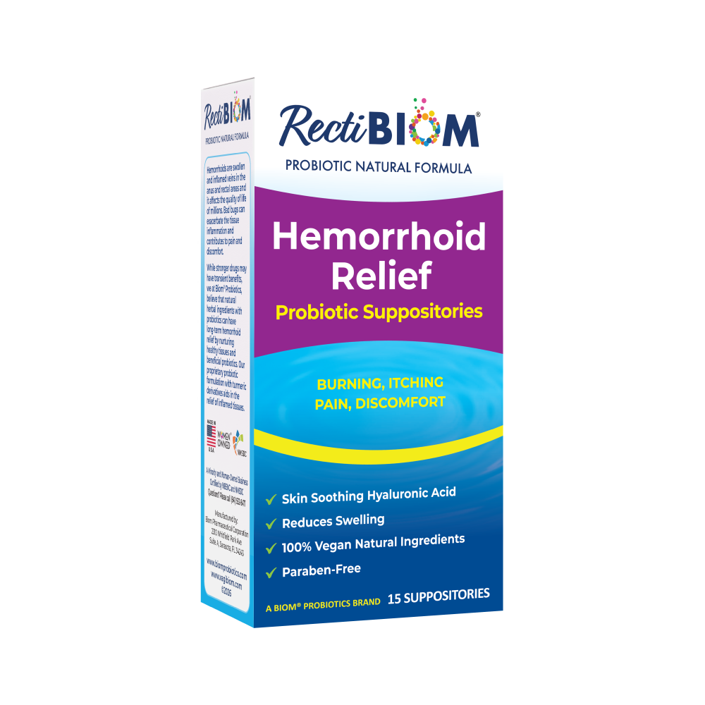 Hemorrhoid Relief Probiotic Suppositories