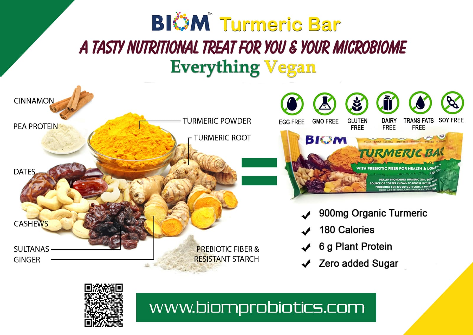 The Biom Turmeric Bar With Prebiotics