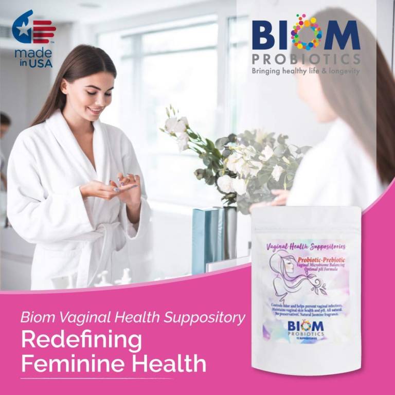 Biom Vaginal Probiotic Suppository Biom Vaginal Probiotic 4314