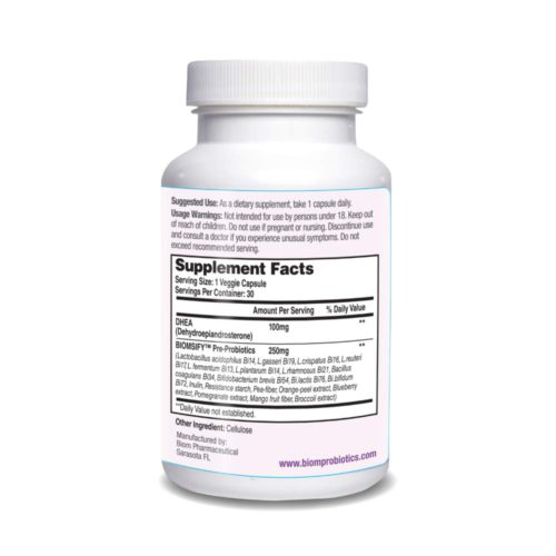 BIOM DHEA GUTOPTIMIZED BIOM DHEA Biom DHEA Supplementation