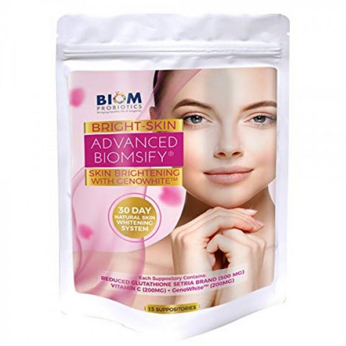 Bright Skin Liposomal Glutathione Suppository | BIOM Probiotic Suppository | Skin Whitening Suppositories | BrightSkin | Biom Probiotics | Bright-skin Suppositories