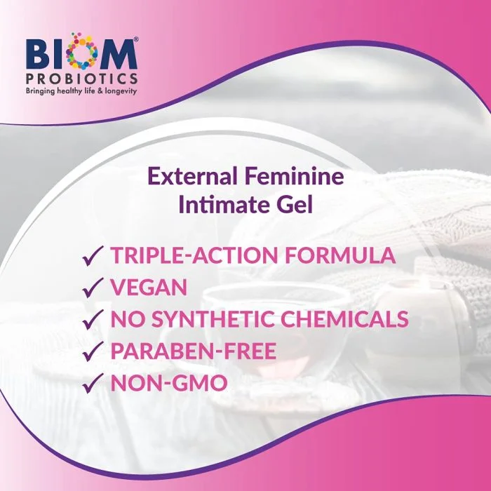 External Feminine Intimate Gel from biom probiotics