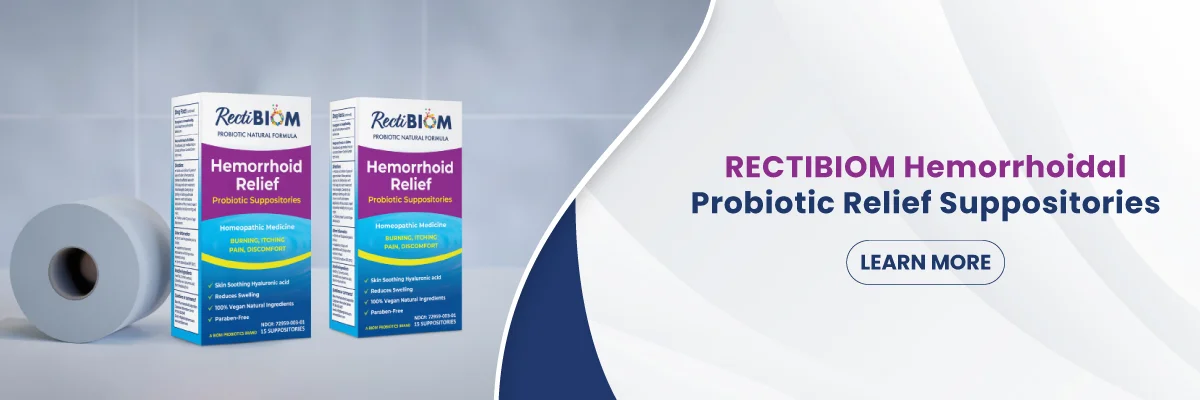 Hemorrhoid Relief Probiotic Suppositories