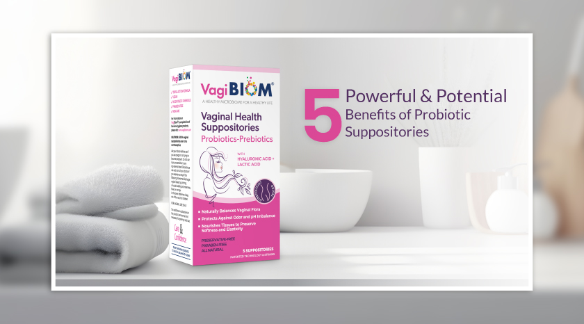 5 powerful and potential benefits of probiotic suppositories -- Banner