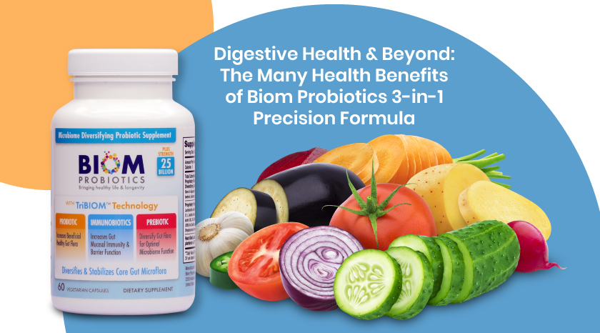 Health Benefits of Biom Probiotics 3-in-1 Precision Formula--Banner