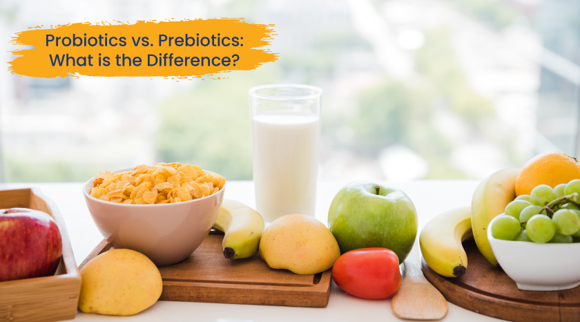 Probiotics vs. Prebiotics Key Differences--Banner