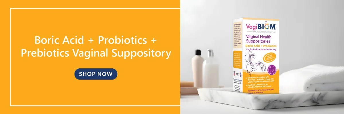 Boric Acid + Probiotics+ Prebiotics Suppository