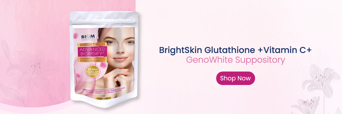 BrightSkin Glutathione +Vitamin C+ GenoWhite Suppository