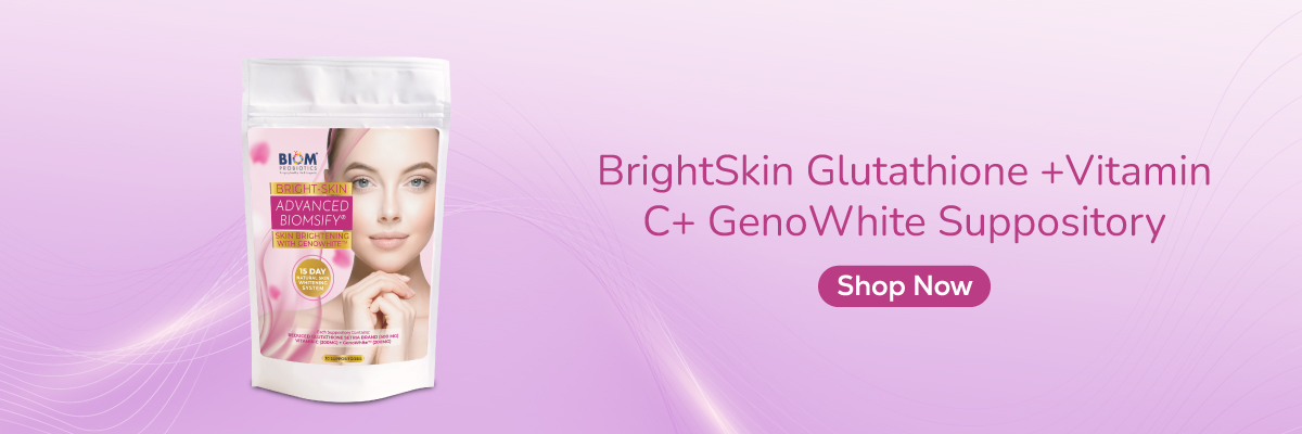 BrightSkin Glutathione +Vitamin C+ GenoWhite Suppository