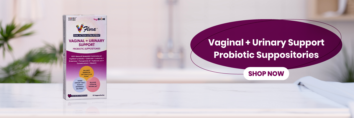 Vaginal + Urinary Support Probiotic Suppositories