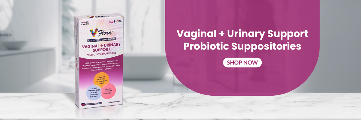 Vaginal + Urinary Support Probiotic Suppositories